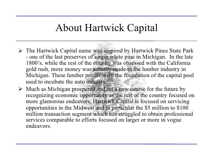 Hartwick Presentation