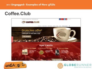 2015 Ungagged– Examples of New gTLDs
Coffee.Club
 