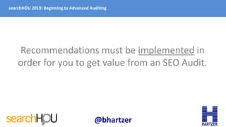 searchHOU 2019: Beginning to Advanced Auditing
Recommendations must be implemented in
order for you to get value from an S...