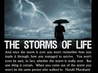 ★ Thought for the Day - The Storms of Life ★