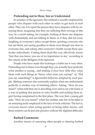 Harun Yahya Islam The Religion Of The Ignorant