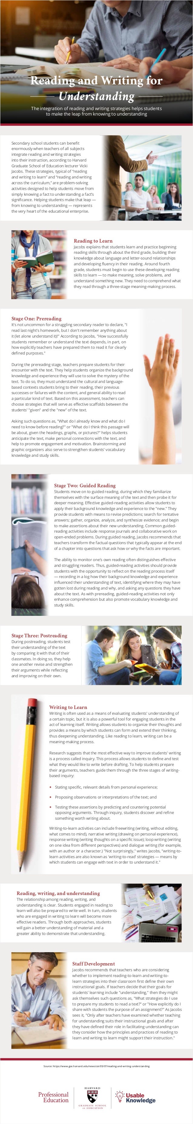 Reading and Writing for Understanding
