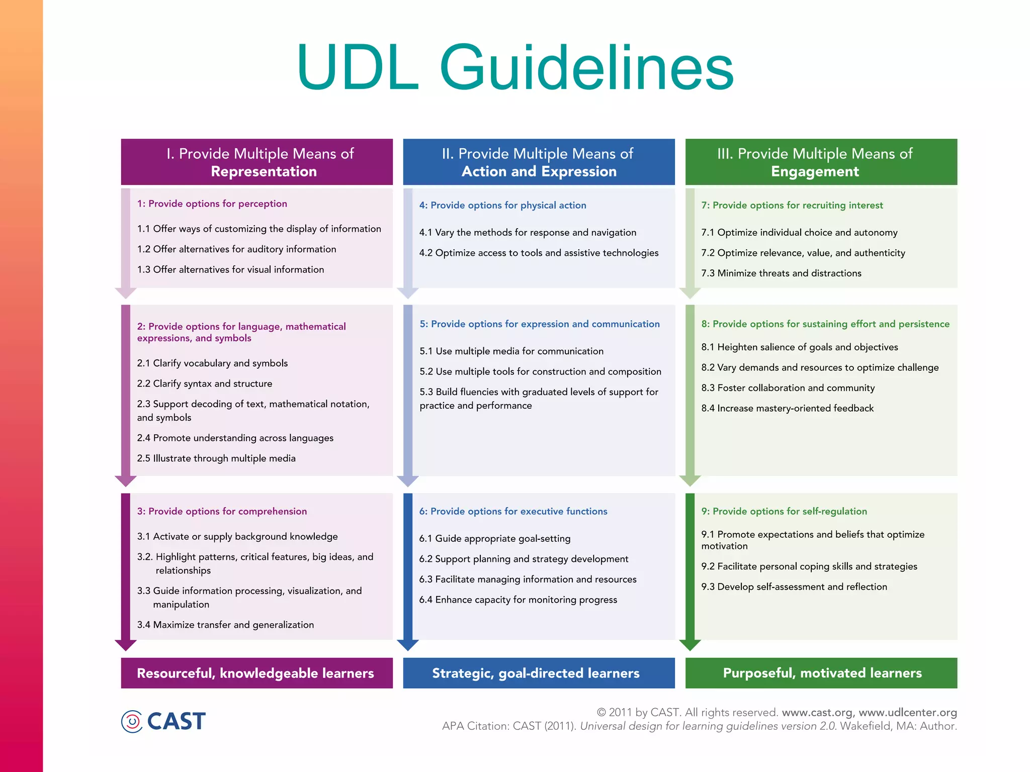 UDL Guidelines
 