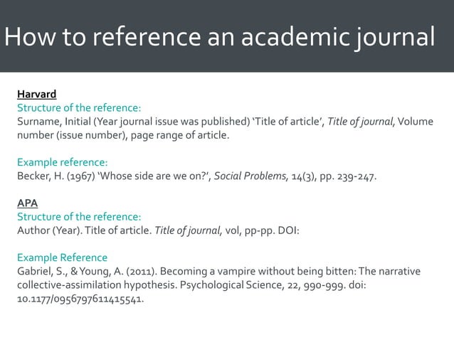 Harvard and APA referencing | PPTX