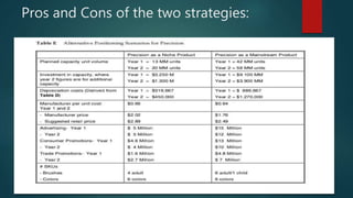 Pros and Cons of the two strategies:
 