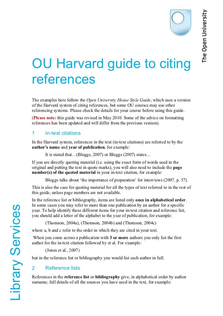 Harvard citation hlp