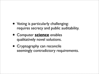Secure Voting
