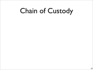 Chain of Custody
                                             1
                                 /*
                      ...