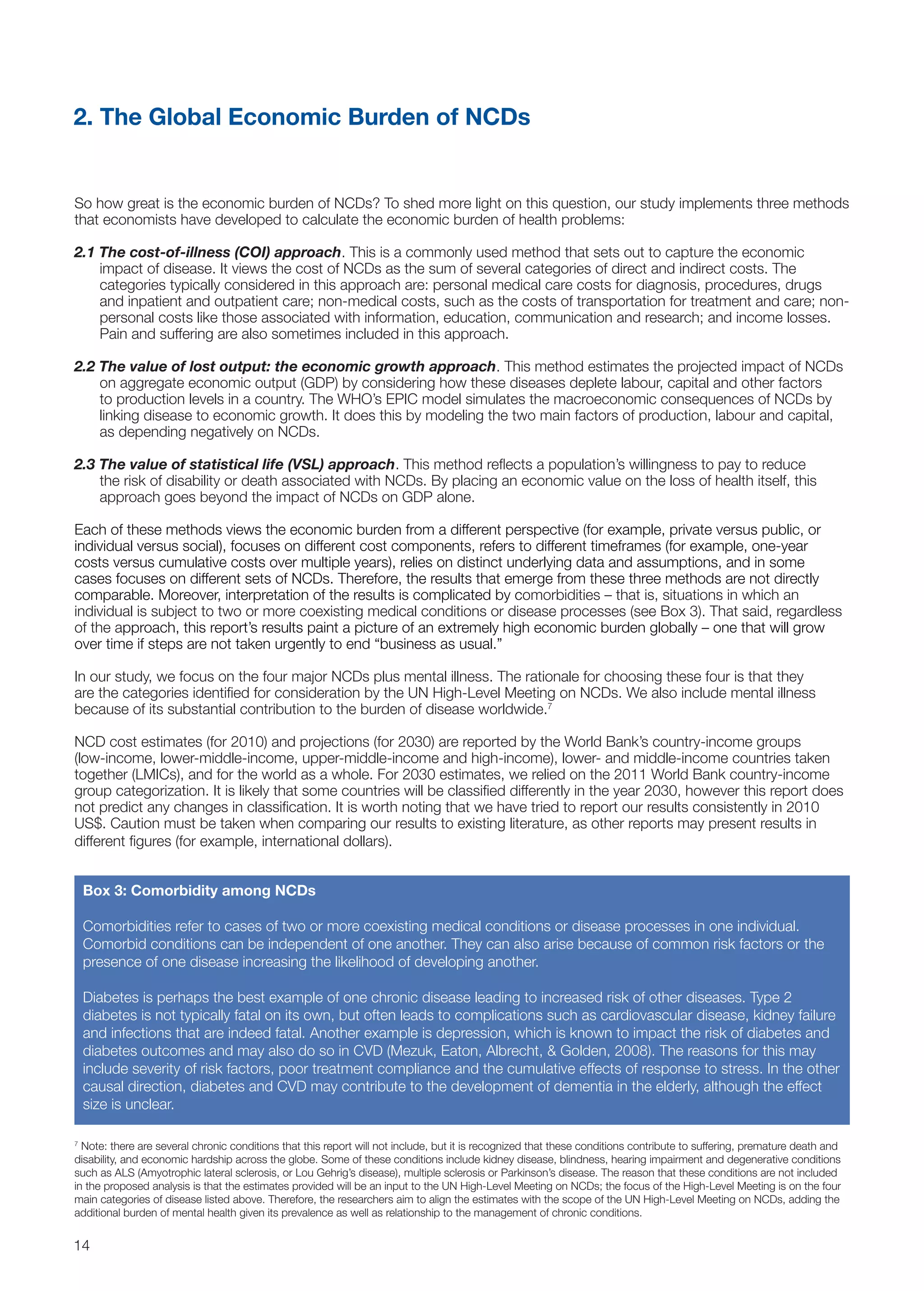 Harvard global economic burden non communicable diseases 2011 | PDF