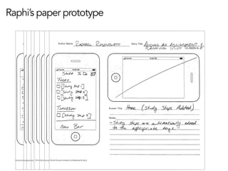 Occom	
  Group	
  Company	
  Conﬁden1al	
  ©	
  2013	
  	
  	
  All	
  rights	
  reserved.	
  	
  
Raphi’s paper prototype
 