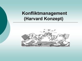 Konfliktmanagement
(Harvard Konzept)
 