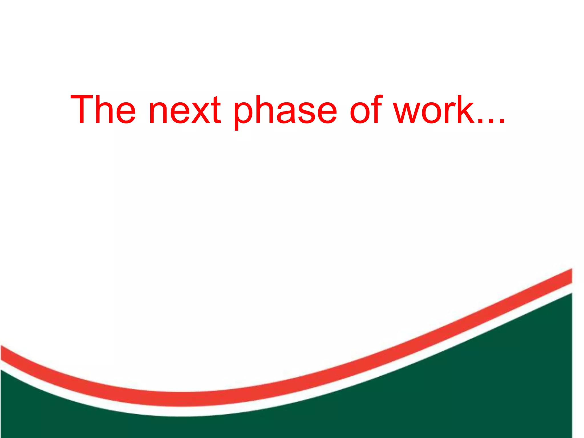 Count on from one number to find the total of two collections
                                                                The next phase of work...
 