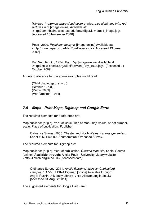 harvard style referencing example pdf