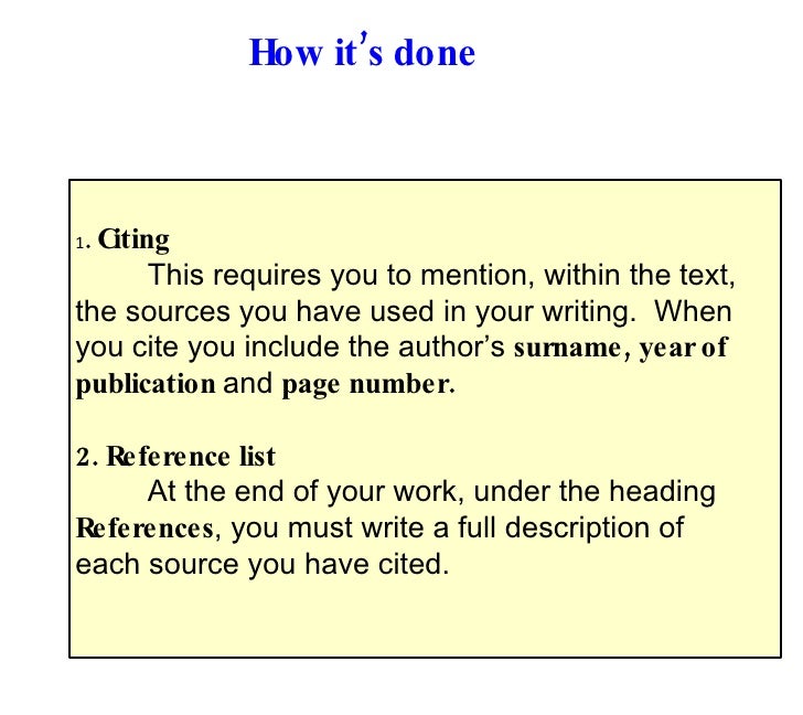Harvard referencing An Introduction