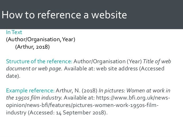 Harvard Referencing Media Arts