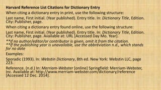 Harvard referencing style | PDF