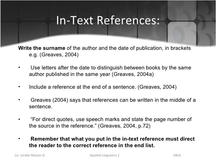 Harvard referencing system