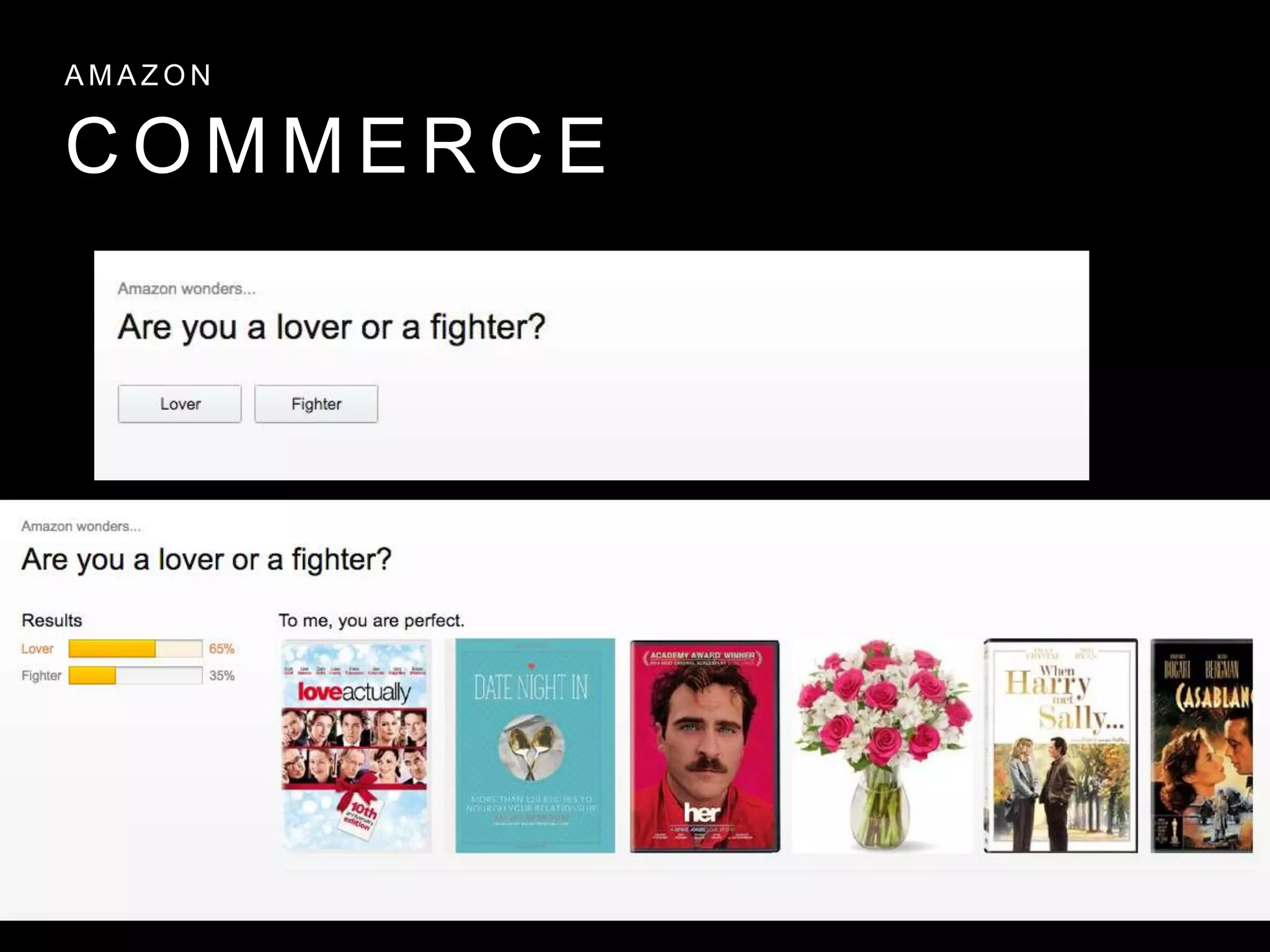 C O M M E R C E
A M A Z O N
 