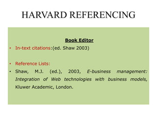Harvard style of reference | PPT