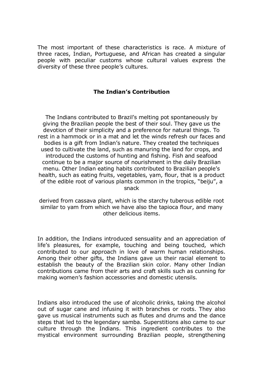 The Melting Pot essays