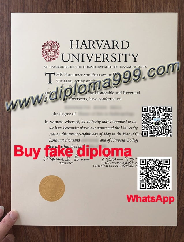 Harvard University degree