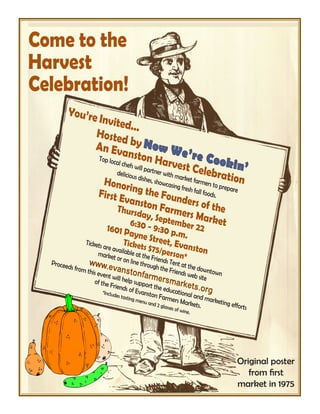 Harvest celebration poster 