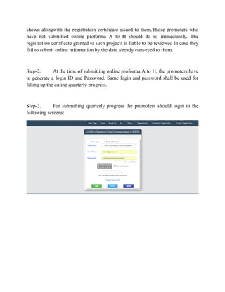 Haryana RERA Quarterly Compliance in Steps PDF