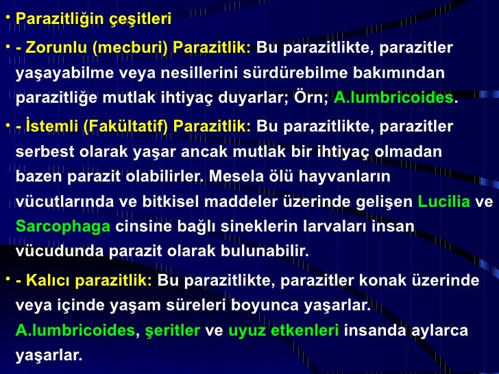 parazitolojiye-giriş- (fazlası için www.tipfakultesi.org )