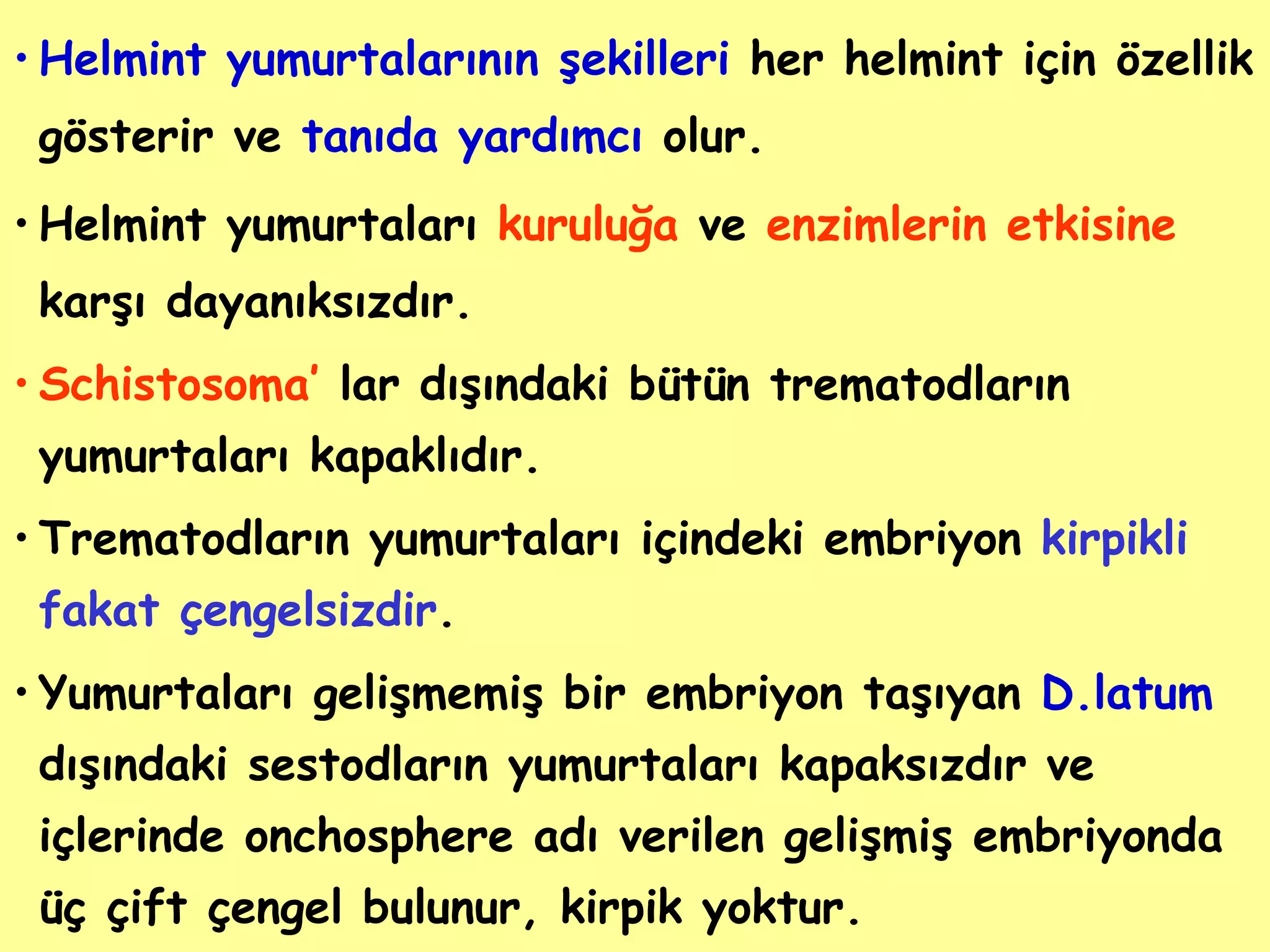 helmint-genel-özellikler (fazlası için www.tipfakultesi.org ) | PPT