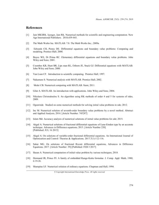 Numerical comaprison of various order explicit runge kutta methods with ...