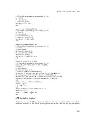 Numerical comaprison of various order explicit runge kutta methods with ...