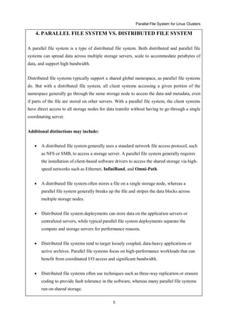 PARALLEL FILE SYSTEM FOR LINUX CLUSTERS | PDF