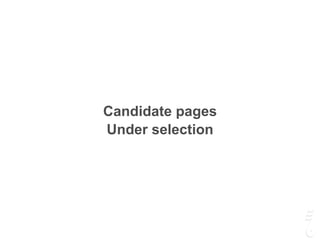 Candidate pages
Under selection
 