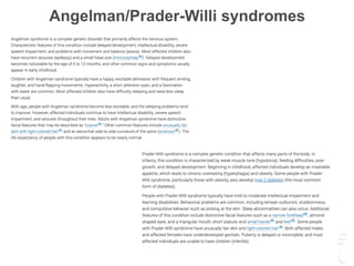 Angelman/Prader-Willi syndromes
 