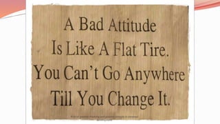 Role of positive thinking and positive attitude in personal
development
 