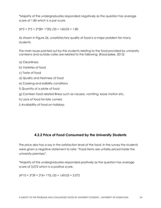 A SURVEY OF THE PROBLEMS AND CHALLENGES FACED BY UNIVERSITY STUDENTS ...