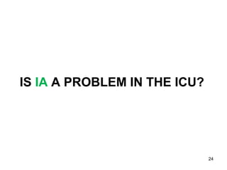 IS IA A PROBLEM IN THE ICU?
24
 