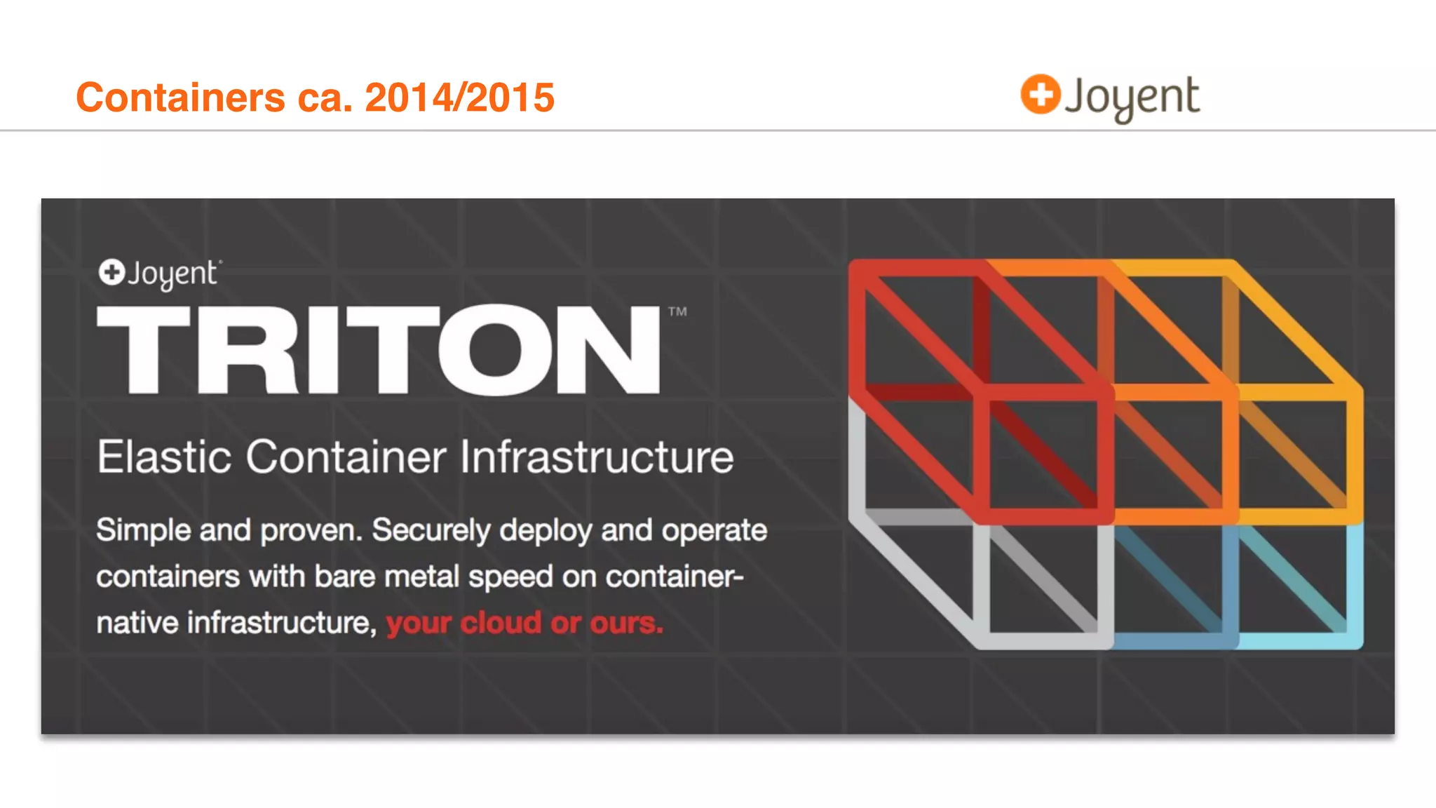 Containers ca. 2014/2015
 