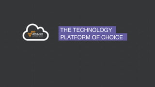 THE TECHNOLOGY
PLATFORM OF CHOICE
 