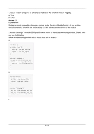 Comprehensive Guide to Passing HashiCorp Terraform Associate 004 Exam | PDF