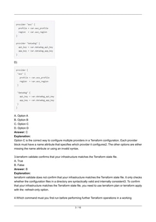 Comprehensive Guide to Passing HashiCorp Terraform Associate 004 Exam | PDF