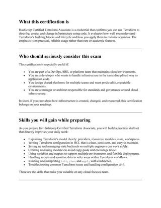Hashicorp Certified Terraform Associate Exam Preparation Roadmap.pdf