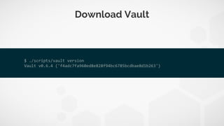 HashiCorp's Vault - The Examples | PDF