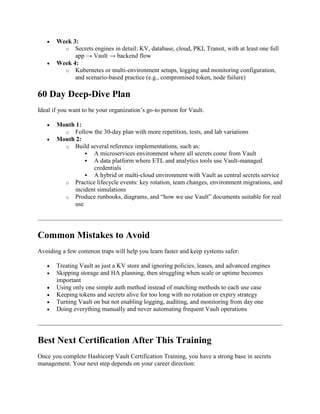 Hashicorp Vault Certification Training Explained for Software Engineers.pdf