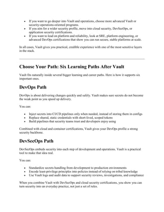 Hashicorp Vault Certification Training Explained for Software Engineers.pdf