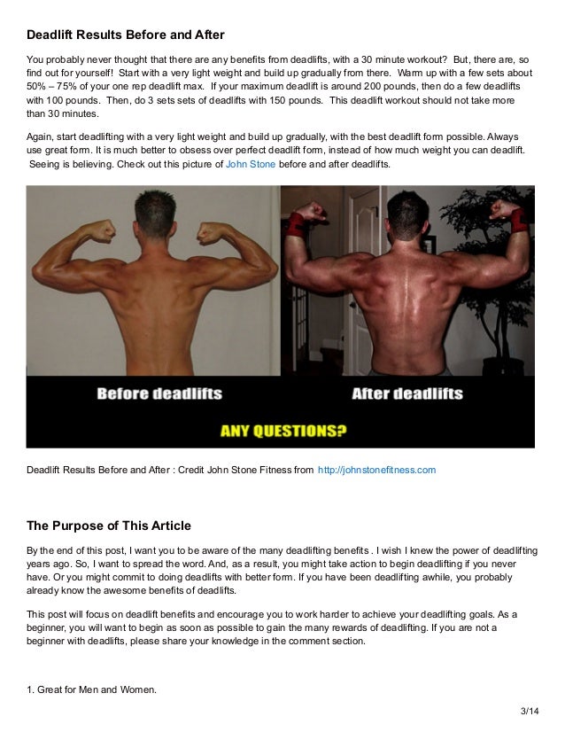 Light deadlift benefits