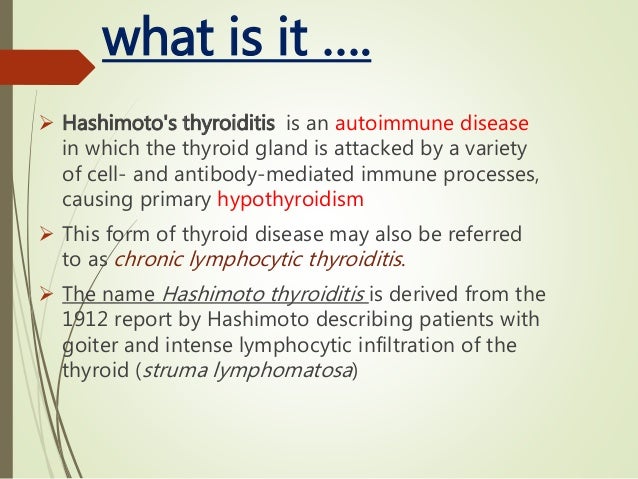 Hashimoto's thyroiditis by aslammatania