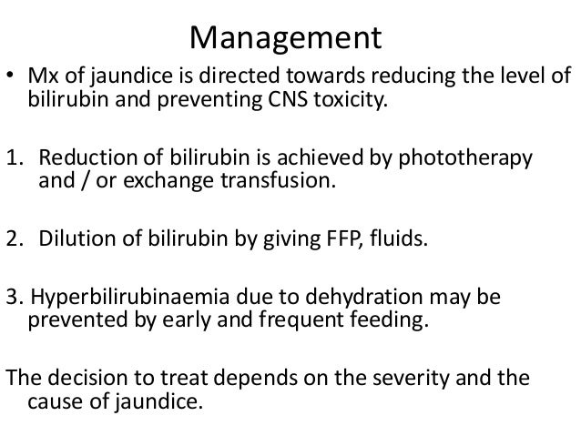 Neonatal jaundice treatment guidelines image