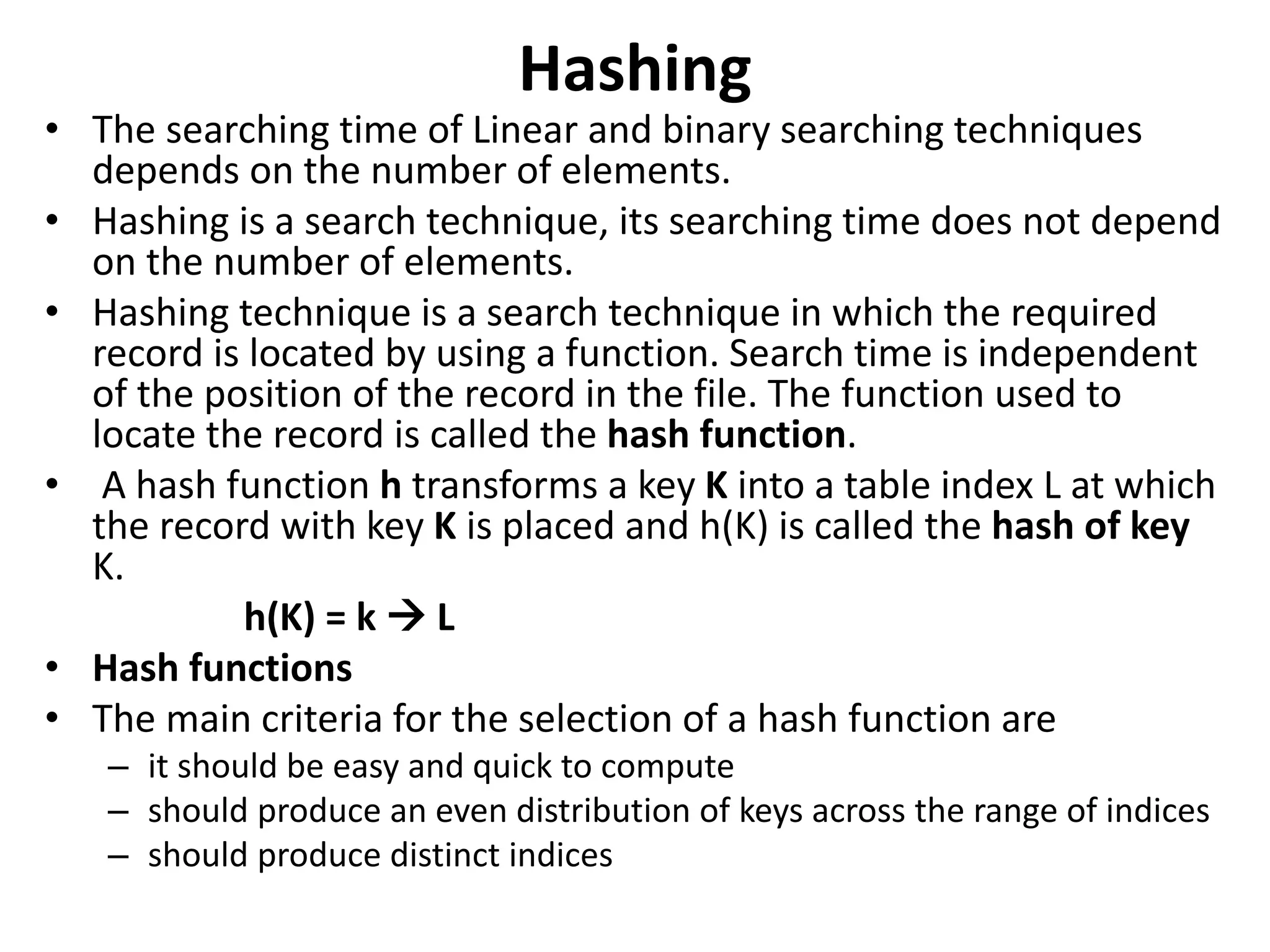 Hashing | PPT