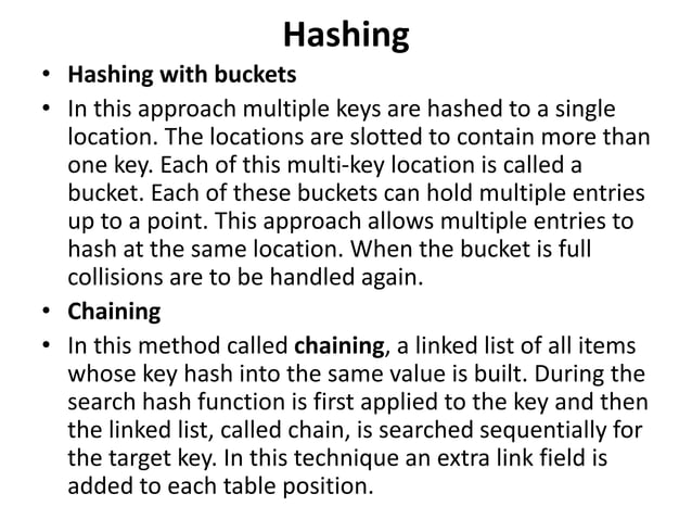 Hashing | PPT